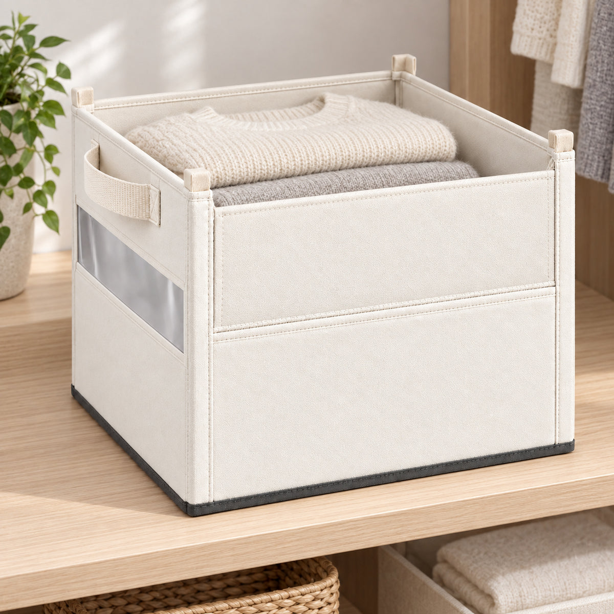 FoldFront Shelf Bin