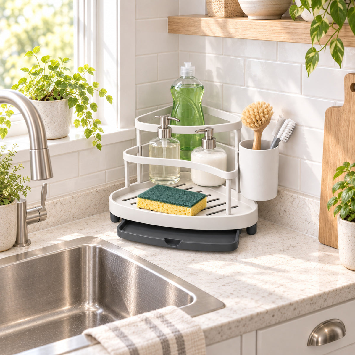 CornerFlow Counter Caddy