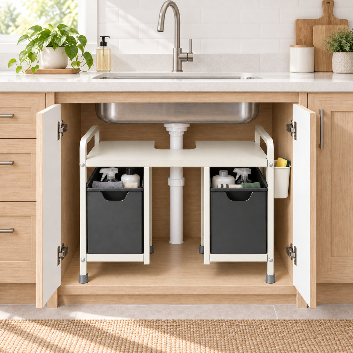 PipeArc Under-Sink Organizer