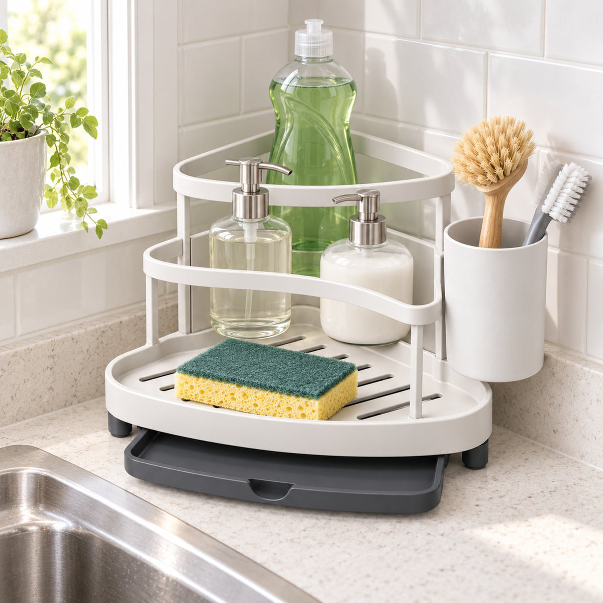 CornerFlow Counter Caddy